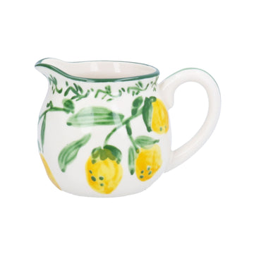 Artisan Lemon Stoneware creamer jug - Daisy Park
