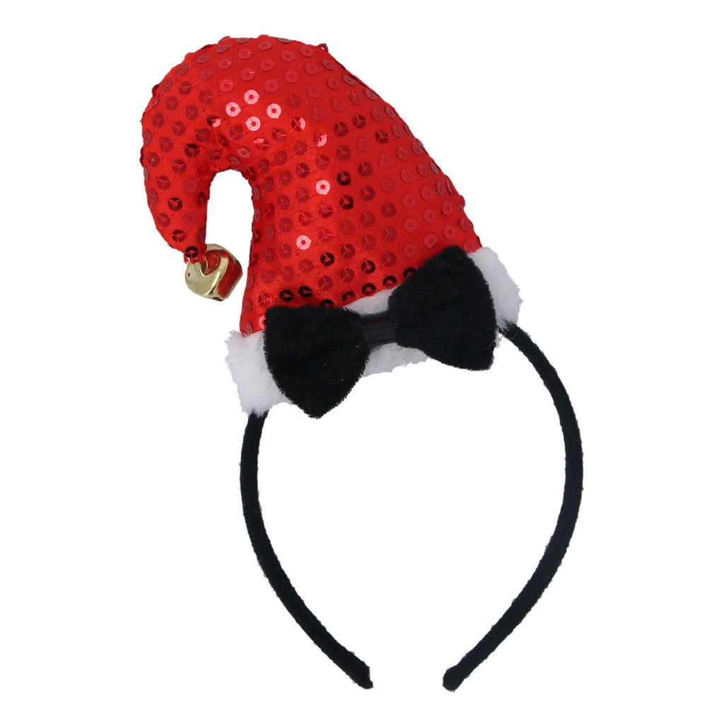 Sequin & fabric Santa hat hairband - Daisy Park