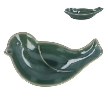 Green Stoneware mini bird dish - Daisy Park