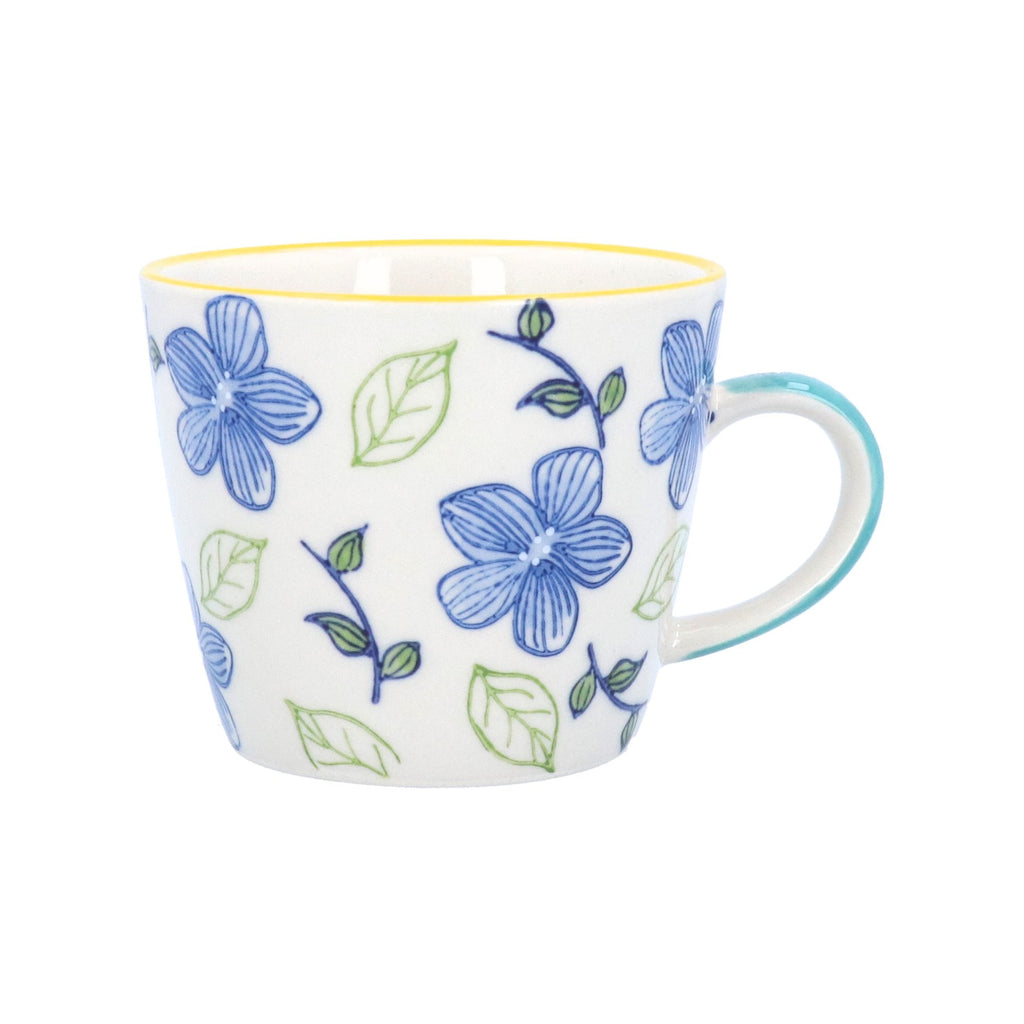 Blue Hibiscus stoneware mug - Daisy Park