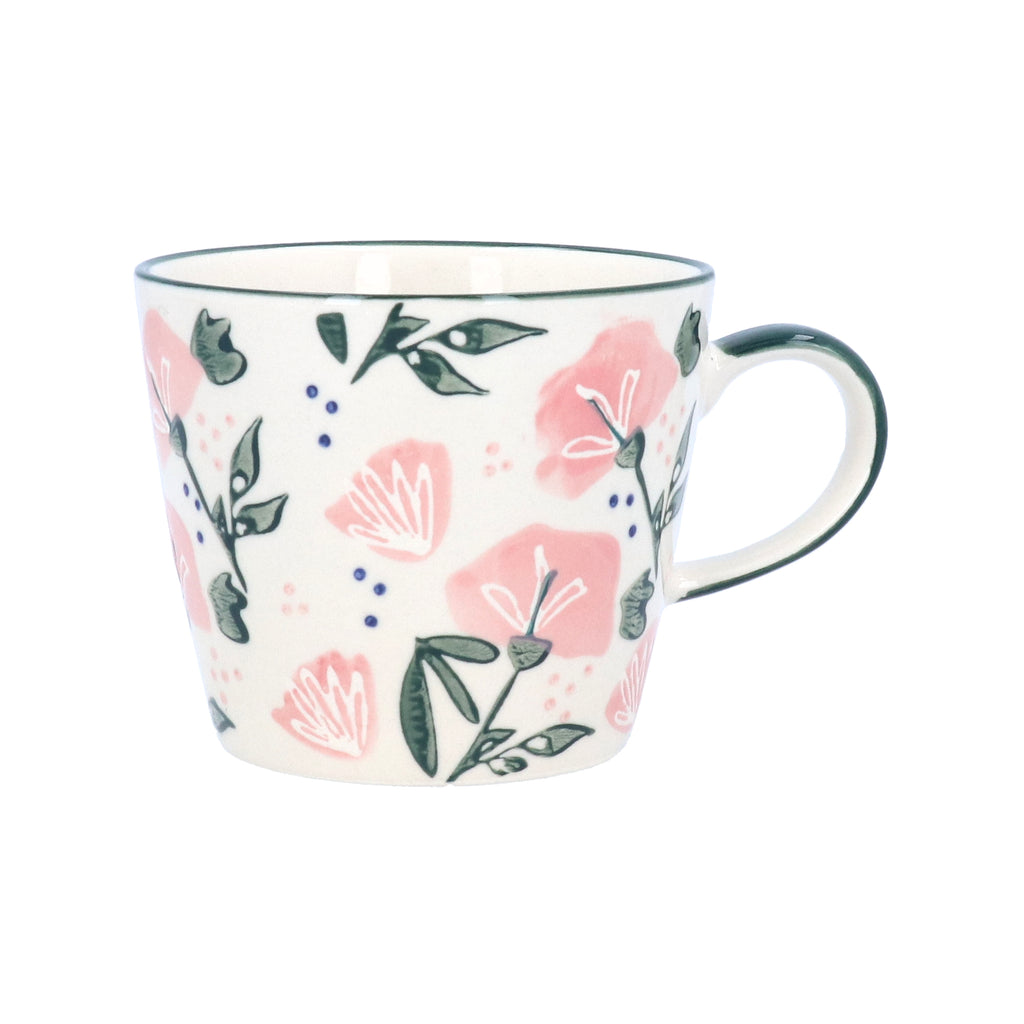 Pink Sweetpea stoneware mug - Daisy Park