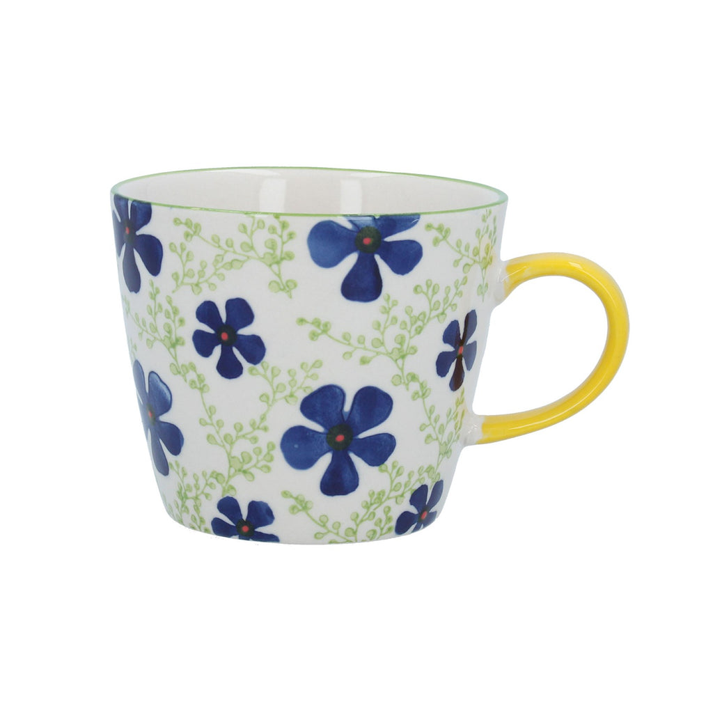 Navy Blue Periwinkle ceramic mug - Daisy Park