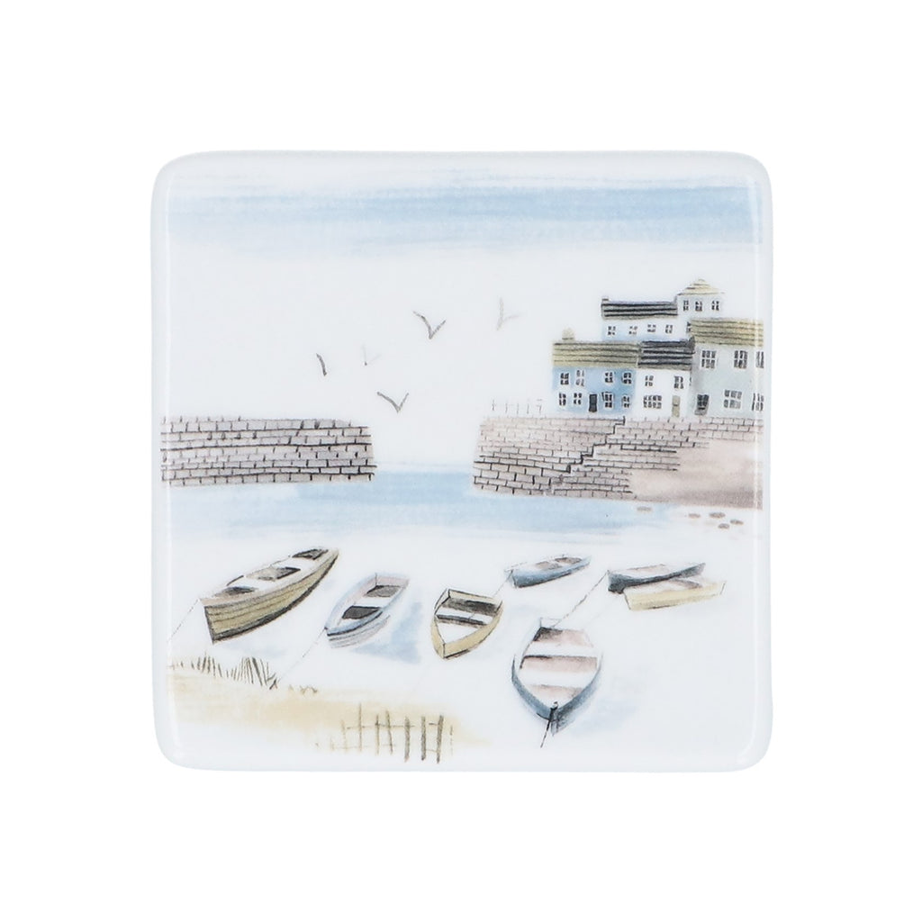 Harbour porcelain coaster - Daisy Park