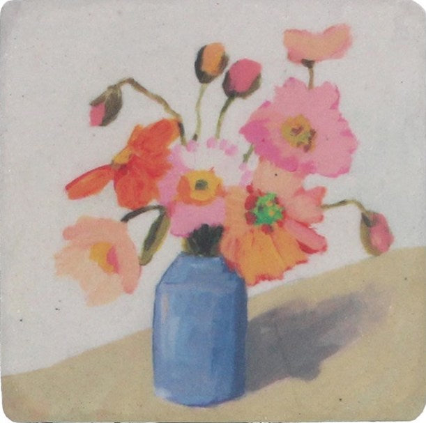 Poppies resin coaster - Daisy Park