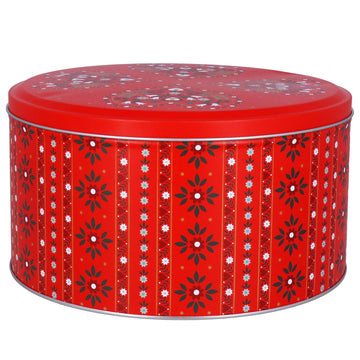 Alpine red round 12cm metal cake tin - Daisy Park