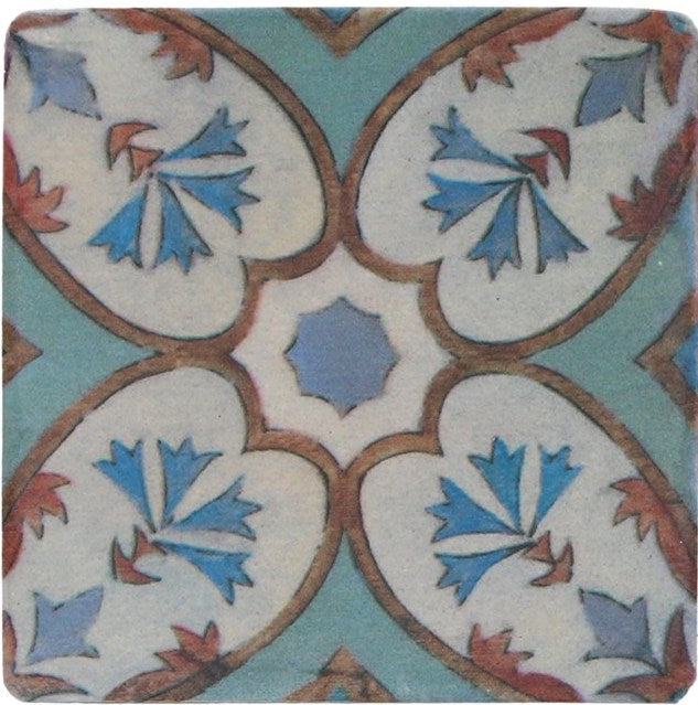 Mosaic resin coaster - Daisy Park
