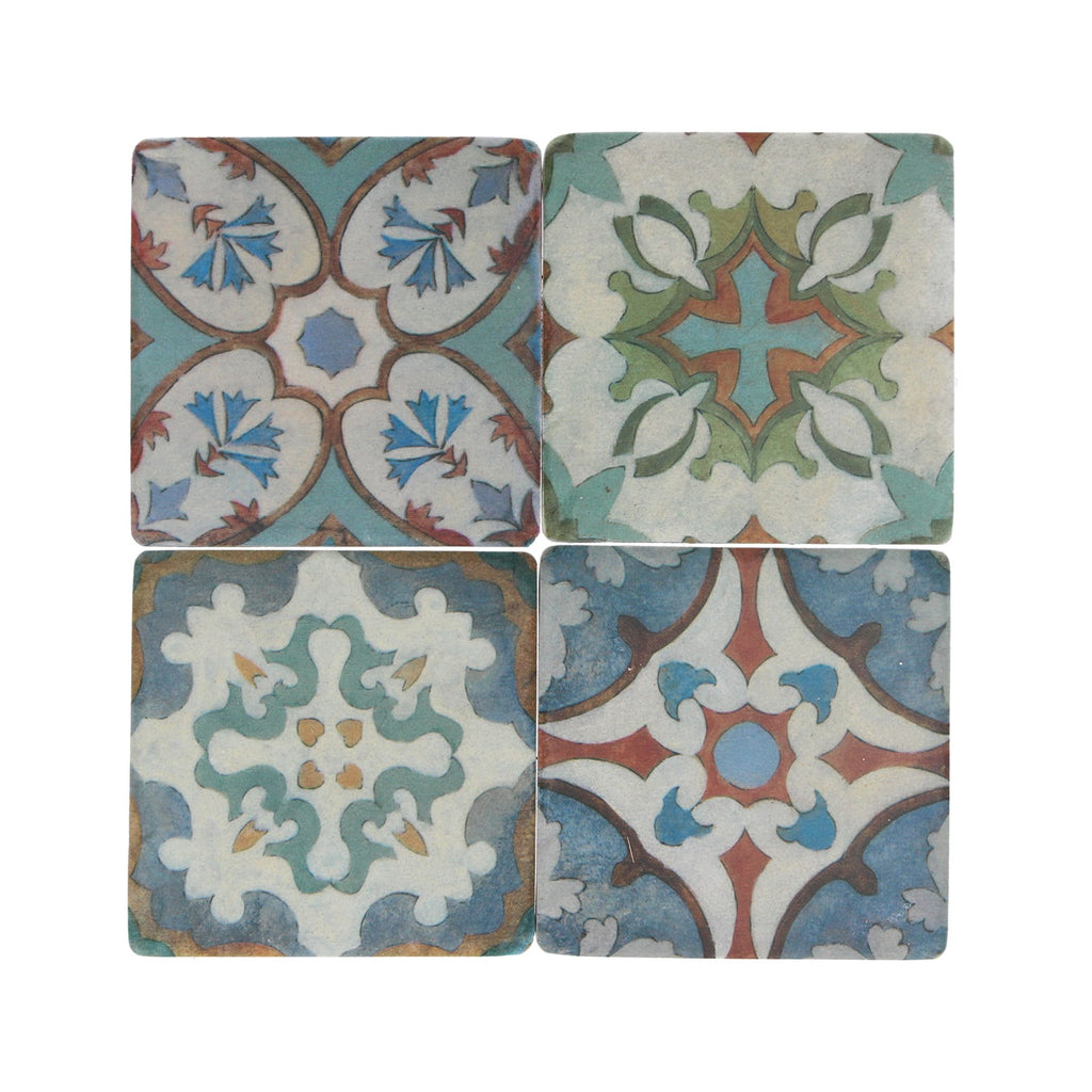 Mosaic resin coaster - Daisy Park