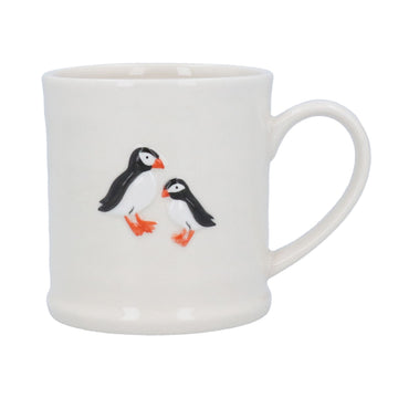 Puffins stoneware mug - Daisy Park