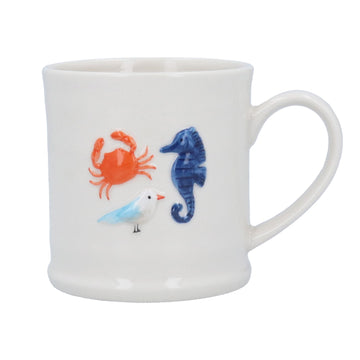 Crab mix stoneware mug - Daisy Park