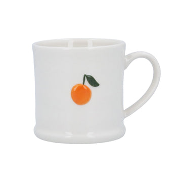 Orange stoneware mini mug - Daisy Park
