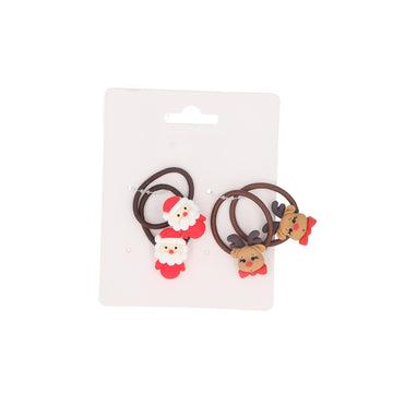 Christmas elastic hair bobbles - Daisy Park