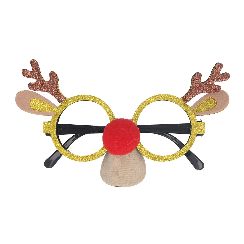 Reindeer face acrylic novelty glasses - Daisy Park