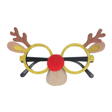 Reindeer face acrylic novelty glasses - Daisy Park