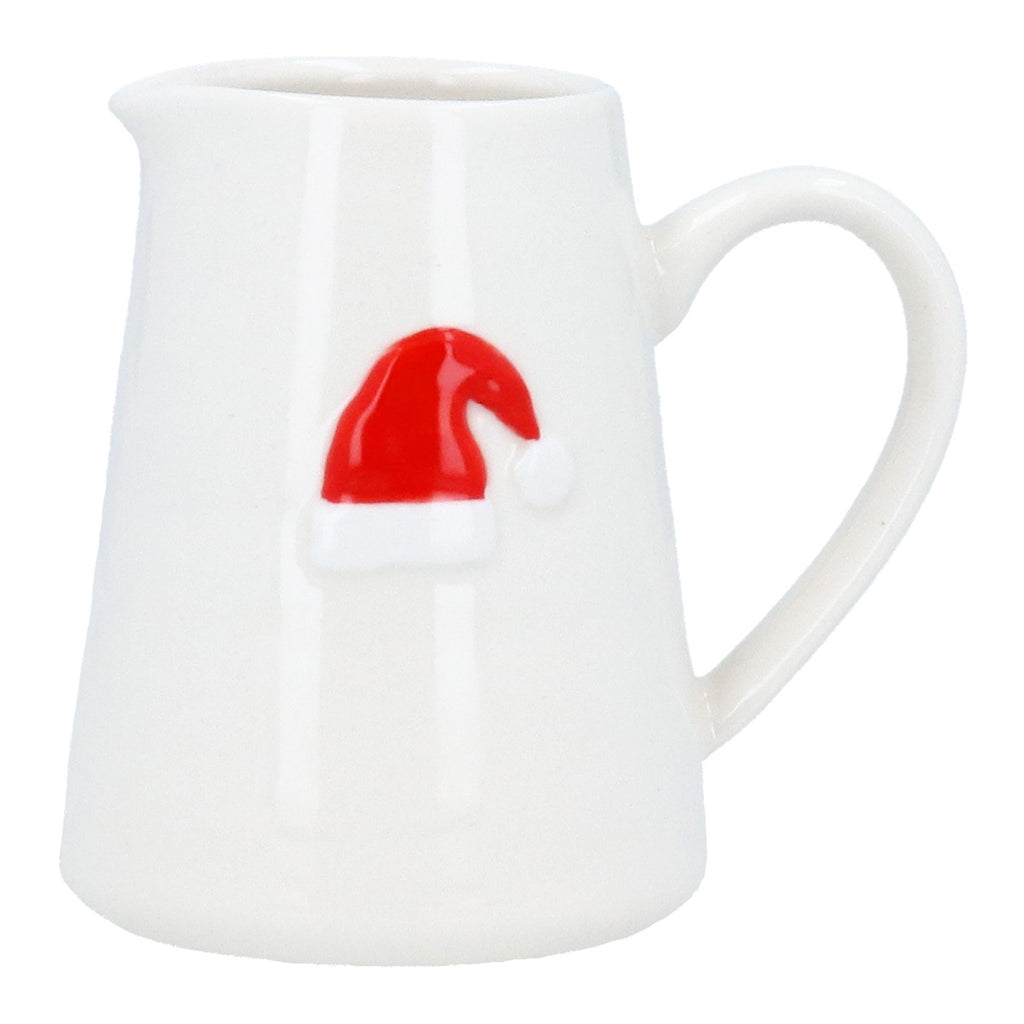 Santa hat stoneware mini jug - Daisy Park