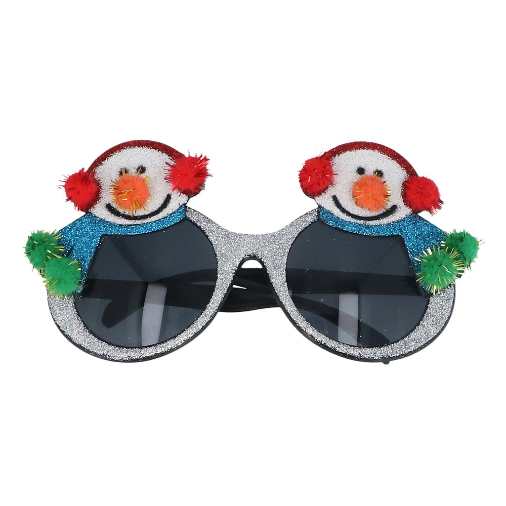 Sparkling snowman acrylic glasses - Daisy Park