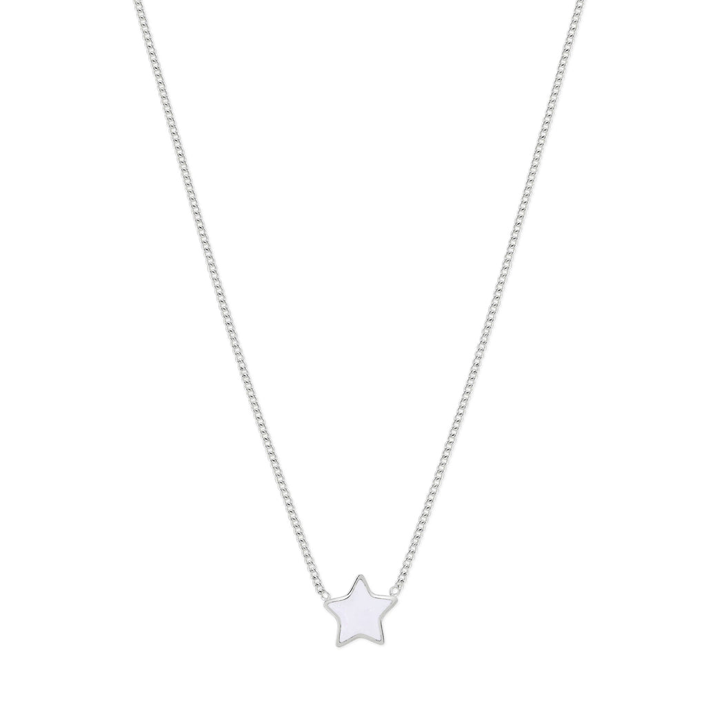 Star Necklace with Pearlescent enamel - Daisy Park
