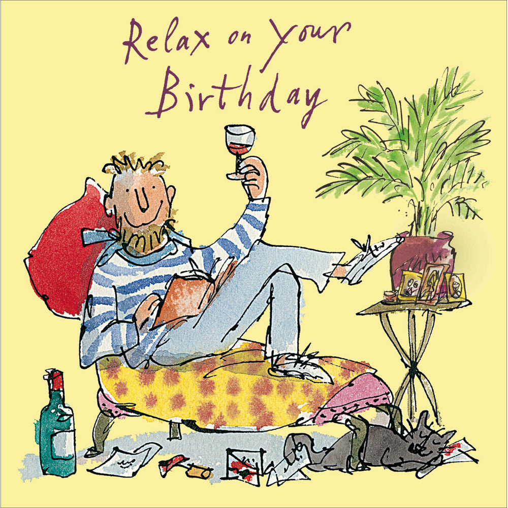 Relax on your Birthday Birthday card - Daisy Park