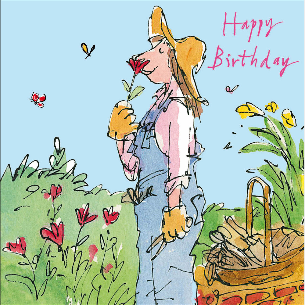 Happy Birthday Gardening card - Daisy Park