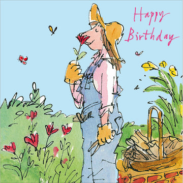 Happy Birthday Gardening card - Daisy Park