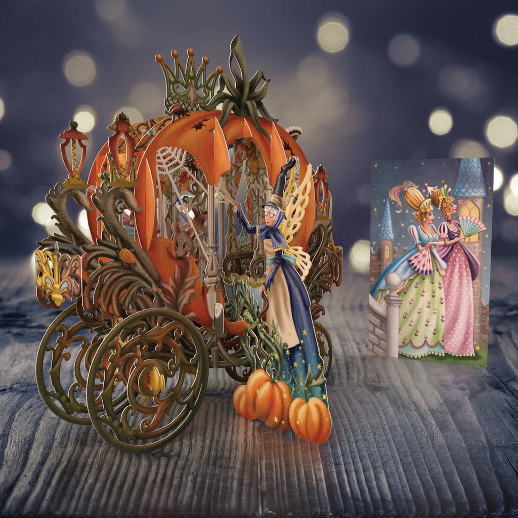 Cinderella's Carriage 3D pop up greeting card - Daisy Park