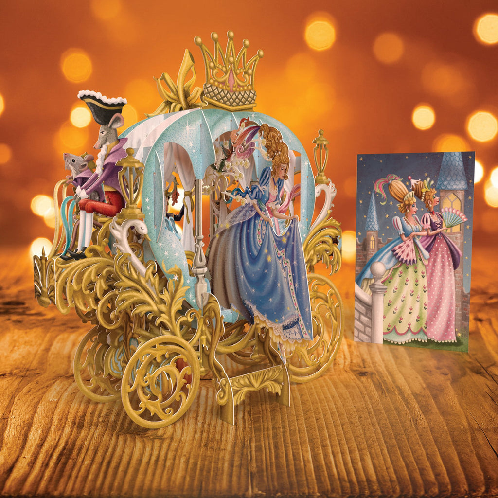 Cinderella's Carriage 3D pop up greeting card - Daisy Park