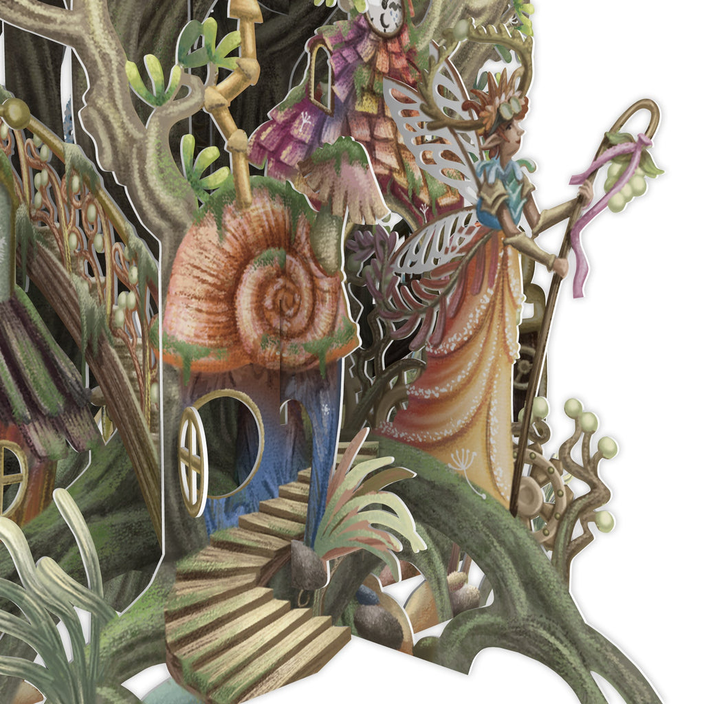 Fairy House on the river 3D pop up greeting card - Daisy Park