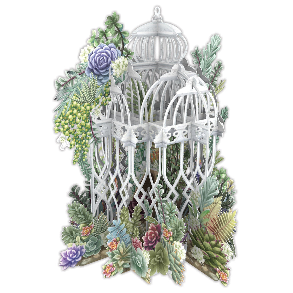 Succulent Love 3D pop up greeting card - Daisy Park