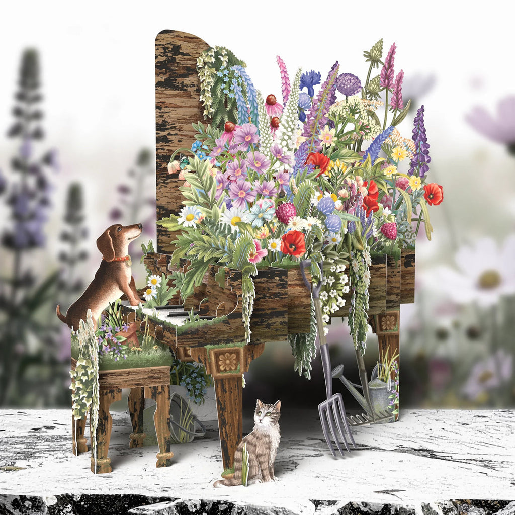 Abandoned Grand 3D pop up greeting card - Daisy Park