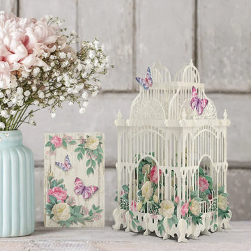 The Flower cage 3D pop up greeting card - Daisy Park