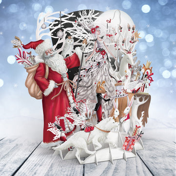 White Magic 3D Christmas card - Daisy Park