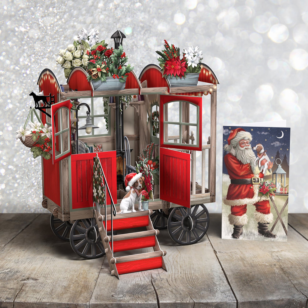 Christmas Hut 3D Christmas card - Daisy Park