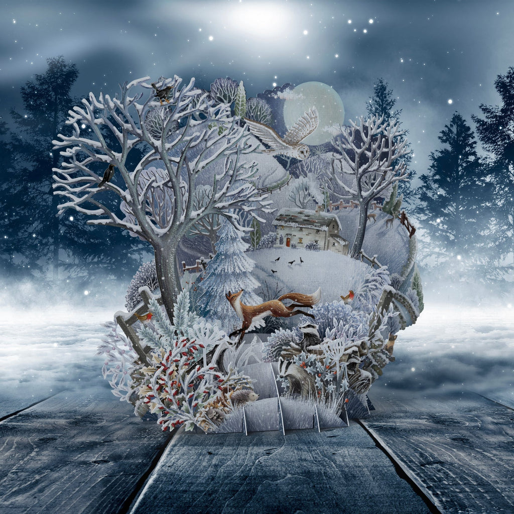 Silent Night 3D Christmas card - Daisy Park
