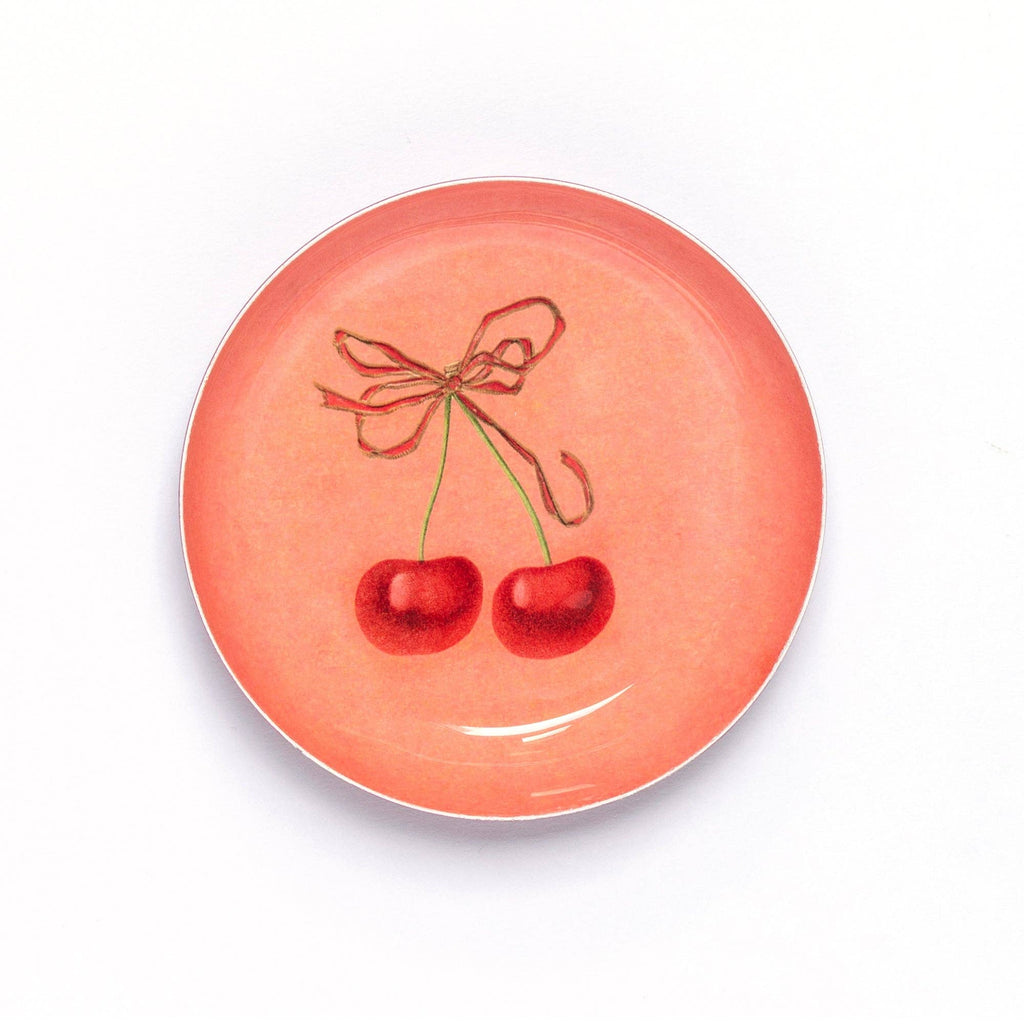 Enamel Printed Tray - Cherries - Daisy Park