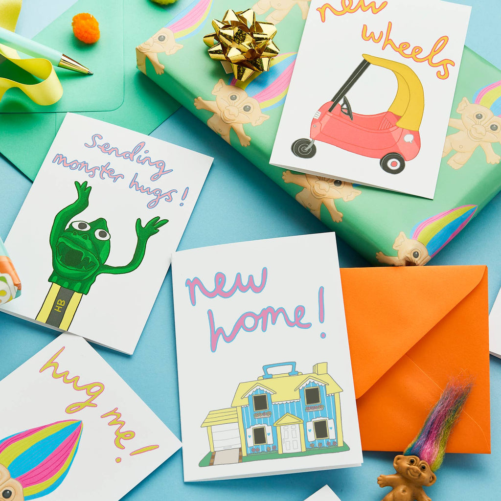 New Home Greeting Card | Toy Dollhouse | Housewarming Card - Daisy Park