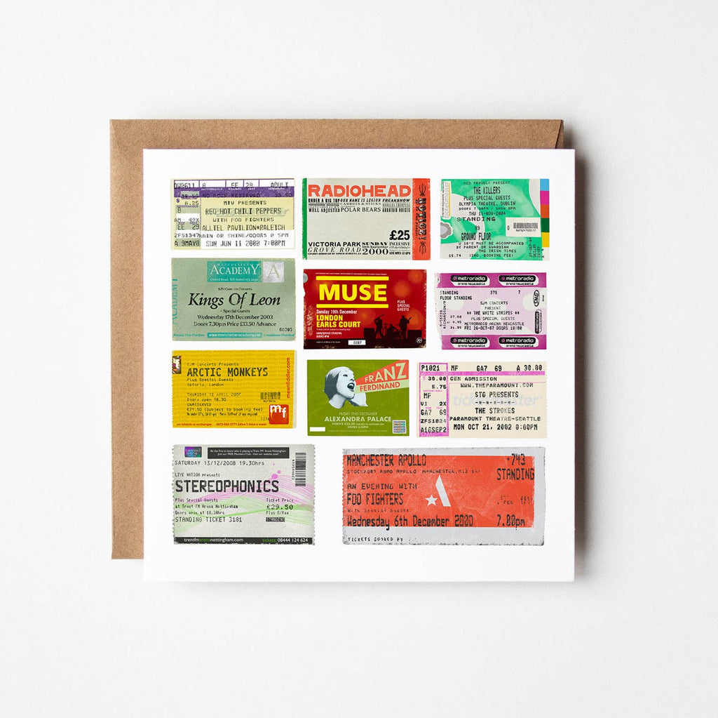 Noughties - blank greetings card - Daisy Park