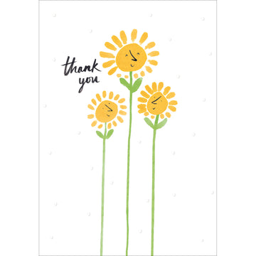 Thank you Happy Flowers card - Daisy Park