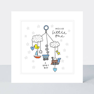Baby Boy Transport Mobile card - Daisy Park