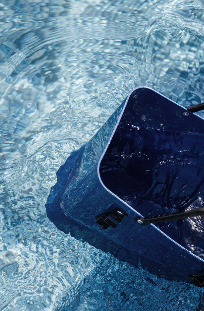 Tall Navy Blue Hinza bag - Daisy Park