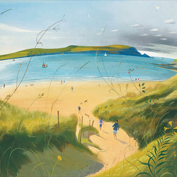 Going down to the beach card - Daisy Park
