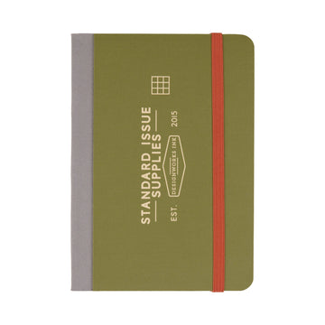 Standard Issue Pocket Journal - Army Green + Chili - Daisy Park
