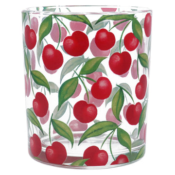Cherries medium glass T-lite - Daisy Park