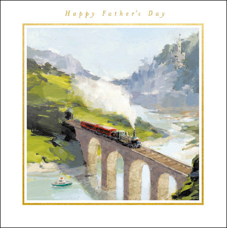 Happy Father's Day steam train card - Daisy Park