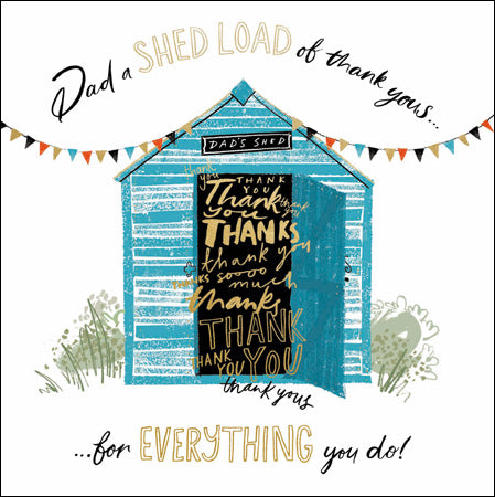 A shed load of thank you's card - Daisy Park