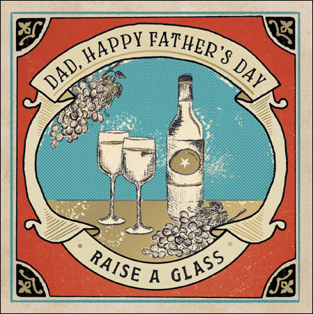 Happy Father's Day - Raise a glass card - Daisy Park