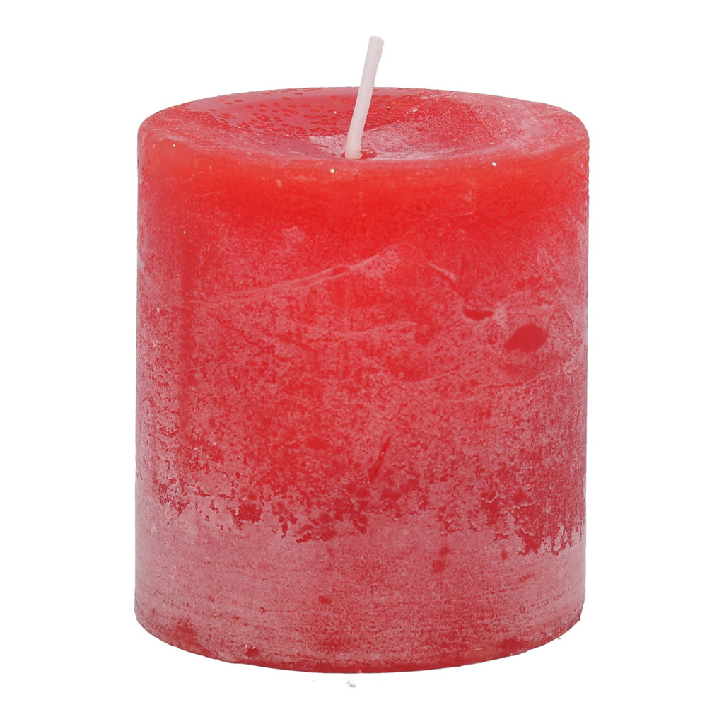 Red pillar candle small - Daisy Park