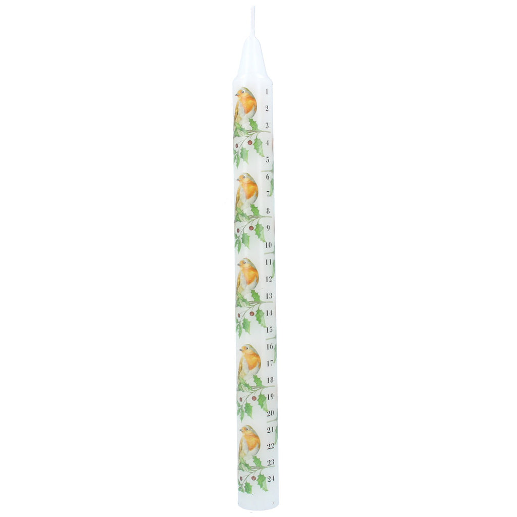Robin Holly advent candle - Daisy Park