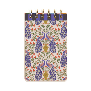 Designworks Ink A Dopo Peacock Twin Wire Notepad - Daisy Park