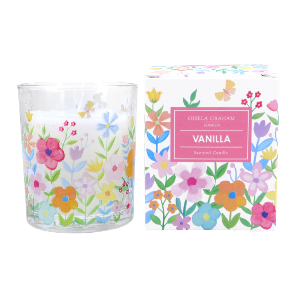 Pastel Flowers scented Small Boxed Candle Pot - Daisy Park