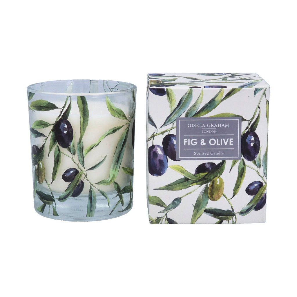 Olive Sprigs scented large Boxed Candle Pot - Daisy Park