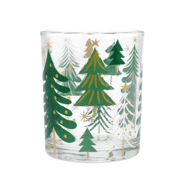 Green trees clear glass nite light - Daisy Park